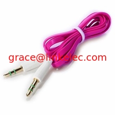Китай 3.5mm stereo microphone cable 3.5mm jack audio cable 3.5mm Flat Audio cable поставщик