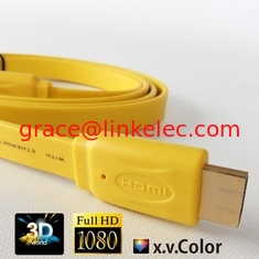 Китай High quality flat Blu-ray 3D DVD, HDTV 1.4V HDMI cable with different colors поставщик