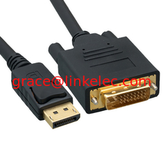 Китай DisplayPort to DVI Video Cable, DisplayPort Male to DVI Male, 3 foot поставщик
