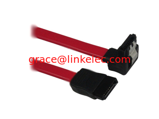 Китай SATA 7P to 7P cable with single latch,angle sata cable ,sata7p 90 hard disk cable поставщик