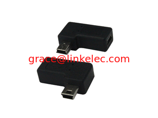 Китай USB MINI 5P male to female 90 degree angled adapter,MINI 5P USB Adapter поставщик
