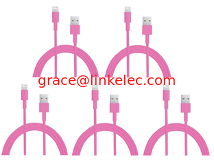 Китай colorful USB to 8PIN Charging and Data sync cable cord for 5 5s 5c iPod Touch 5 Pink поставщик
