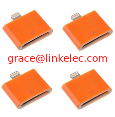 Китай Fashionable 30 Pin to 8 Pin Data Sync Adapter for iPhone 5 5s 5c iphone4 cable cord Orange поставщик