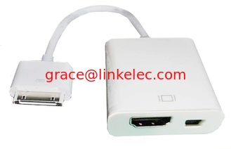 Китай iPad to HDMI+mini USB cable adapter for ipad, ipad2, iphone4/4s and HDTV поставщик