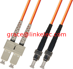 Китай multimode Duplex Fiber Optic Patch Cable 3M ST-SC 50/125 Orange поставщик