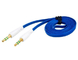 1.0 m 3.5 mm Port Audio Flat Extension Cable (Blue) поставщик