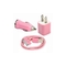 USB AC Wall Charger and Car Charger+Data Cable for Apple iPod Touch or iPhone4 4S 4G Pink поставщик