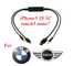 BMW 8pin cable with 3.5MM AUX Interface Adapter for MINI iPOD iPHONE 5 5S 5C Lighting поставщик