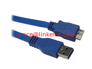 Китай Super Speed Flat Noodle USB 3.0 to Micro 5Pin cable 1.5M поставщик