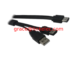 Китай Power over esata to esata and usb adaptor cable ,USB Plus to ESATA+USB extension cable поставщик