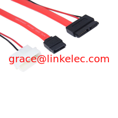 Китай High speed Slim SATA 13P to SATA 7P + power cable for machine use поставщик