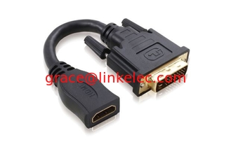 Китай HDMI female to DVI male short cable adapter gold plated connector поставщик