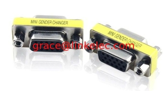 Китай F/F FEMALE DB15 HD VGA/SVGA KVM MINI Gender Changer Adapter поставщик