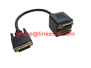 Китай DVI M to 2 X DVI F splitter cable Y cable adapter,DVI(24+1) Adapter поставщик