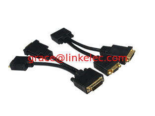 Китай DVI male Y cable to DVI male and VGA female adapter cable,DVI(24+1) Y cable поставщик