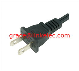 Китай American UL power cord/ Polarized plug/ two cores/2 prong cable NEMA1-15P поставщик