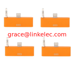 Китай colorful 30pin to 8 Pin AUDIO ADAPTERS converter for iPhone 5 5s 5c Itouch Nano 7 Orange поставщик