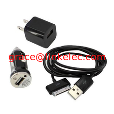 Китай USB AC Wall Charger and Car Charger+Data Cable for Apple iPod Touch or iPhone4 4S 4G Black поставщик