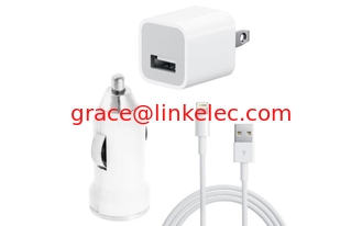 Китай USB AC Wall Charger and Car Charger+Data Cable for Apple iPod Touch iPhone4 4S 4G white поставщик