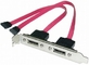 Serial ATA PC Backplate Adapter SATA Sockets 2 port,ESATA bracket for installation поставщик