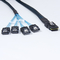 Mini SAS 36p to 4 SATA 7P in blue Internal SATA Cable ,sata with latch поставщик