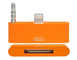 colorful 30pin to 8 Pin AUDIO ADAPTERS converter for iPhone 5 5s 5c Itouch Nano 7 Orange поставщик