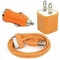 USB AC Wall Charger and Car Charger+Data Cable for Apple iPod Touch or iPhone4 4S 4G Orang поставщик